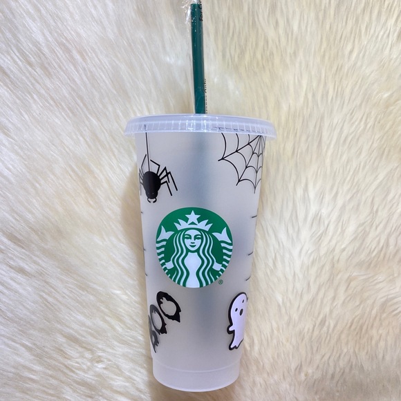 Starbucks Custom ☠️ Halloween Icon Frosted Tumbler - Picture 2 of 14